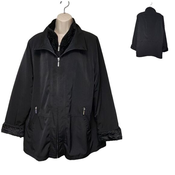 Gallery Soft Shell Long-Sleeve Utility Jacket Size Large Color Black - Picture 1 of 9